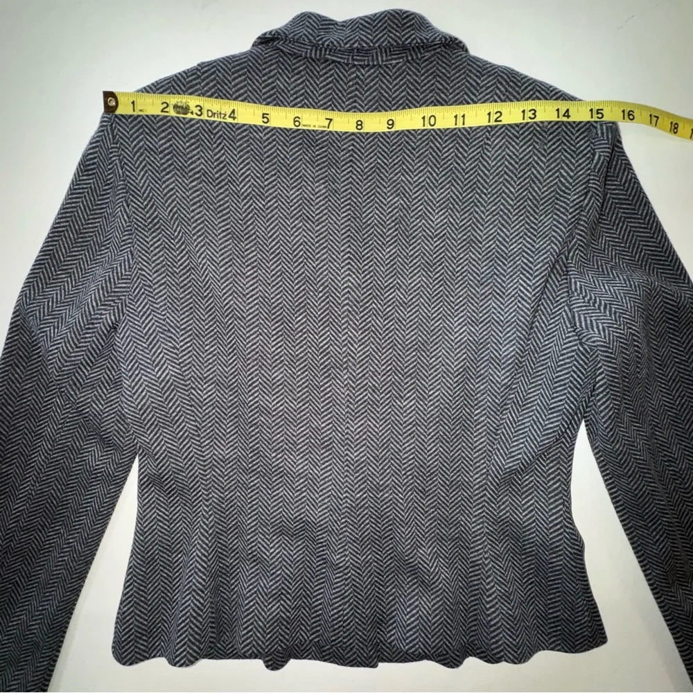 TALBOTS Merino Wool Herringbone Fitted Lined Jacket and Skirt (2P)